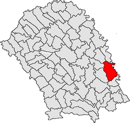 Location in Botoșani County