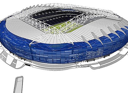 Anoeta estadio berriaren infografia behin 2017-2019ko eraldaketa amaitu ondoren.