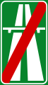 Motorway ends