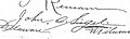 Signature of John Otto Siegel 1929