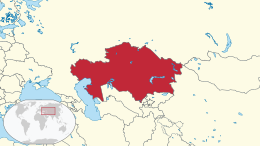 Map of Kazakhstan