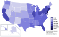 Population density map