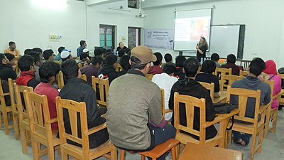 Bangla Wikipedia Workshop at University of Rajshahi, 2014.