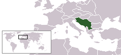 Location of Dienvidslāvijas karaliste