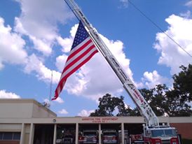 Anniston AL Fire Dept honoring the fallen