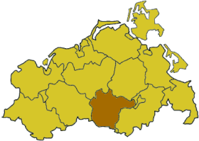 Lokasi Müritz di Mecklenburg-Vorpommern