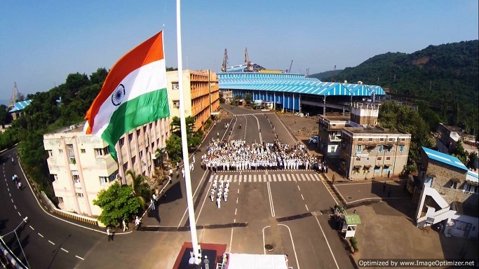 File:Aerial view of the Indian flag.jpg