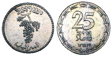 File:25 mil coin – the State of Israel's first coin.png