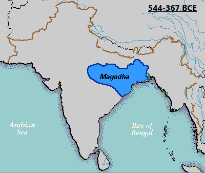 मगध साम्राज्य का विस्तार अजातशत्रु के साथ प्रारंभ