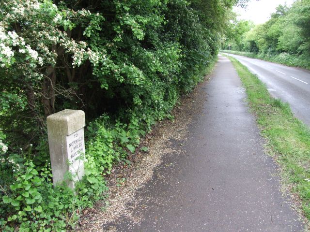 File:Milestone by Road and Cycle path - geograph.org.uk - 435990.jpg