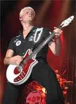 Crook in 2007 with his Brian May signature guitar