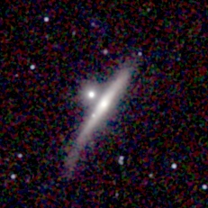 NGC 1889 (linksboven) met NGC 1888