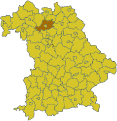 Poziția regiunii Districtul Bamberg