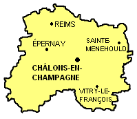 Carte du département de la Marne