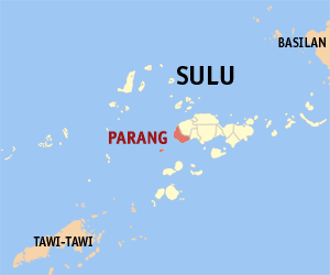 Mapa sa Sulu nga nagpakita sa nahimutangan sa Parang.