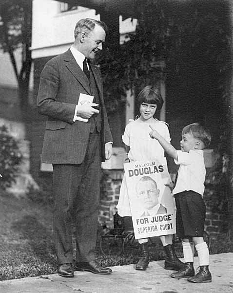 File:Malcolm Douglas with children campaigning for King County Superior Court judge, Seattle, ca 1925 (PORTRAITS 702).jpg