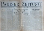 Pariser Zeitung vom 9. August 1943