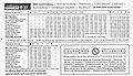 Fahrplan der Berliner Linie O 37, neben dem Zusatz­buch­staben O und dem Obus-Symbol weisen auch die Begriffe Zug und Zugfolge – statt Wagen und Wagenfolge – auf den Obus-Betrieb hin