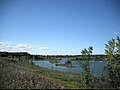 A naturalized gravel pit, now Silver Springs Park in East St. Paul, Manitoba.