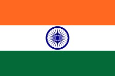 The flag of India (1947). The green has been said at different times to represent hope, or prosperity.