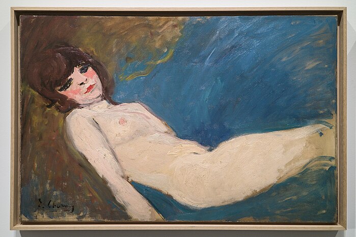 Hania Routchine, naked. 1921, Oil on canvas.