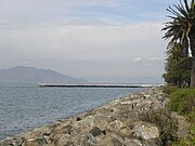 Looking north towards the Marin Headlands from the western shore.