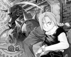 Fullmetal Alchemistin päähenkilöt, veljekset Alphonse ja Edward Elric