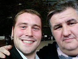 Strologoff avec Pierre Ménès en 2011.