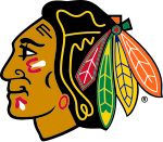 Logo des Blackhawks représentant une tête d'indien.