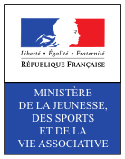 Logo du ministère de la Jeunesse, des Sports et de la Vie Associative en 2004-2007.