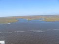 Rijeka Calcasieu, nizvodno od Lake Charlesa, Louisiana