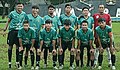 Starting line-up skuad Bank Sulselbar FC sebelum menghadapi Masolo United FC