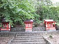 三社宮（左から春日宮、大神宮、八幡宮）