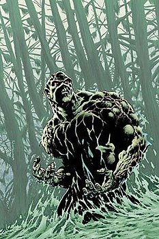 Обложка комикса Swamp Thing #9. Художник Берни Райтсон.