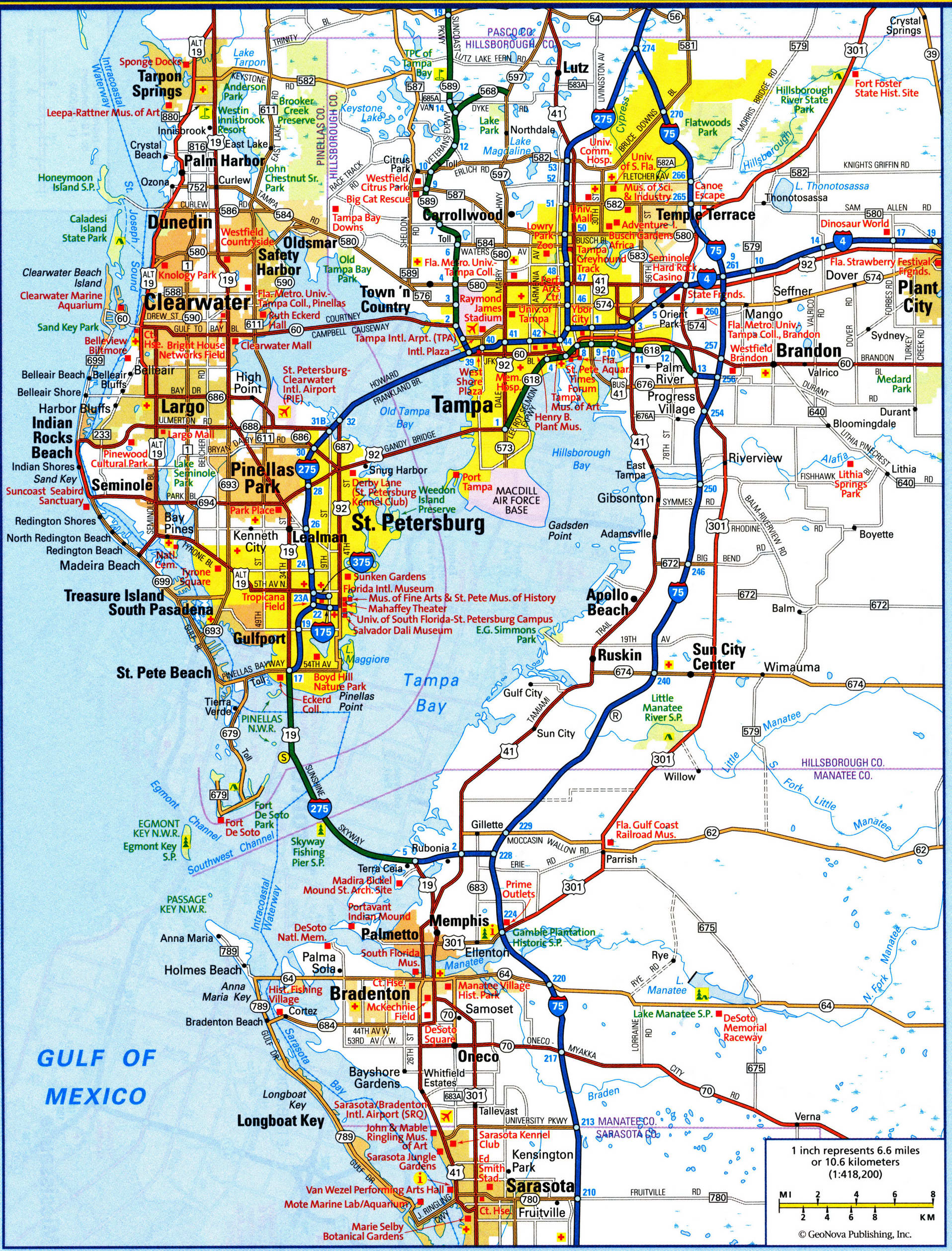 Tampa Area Code Map