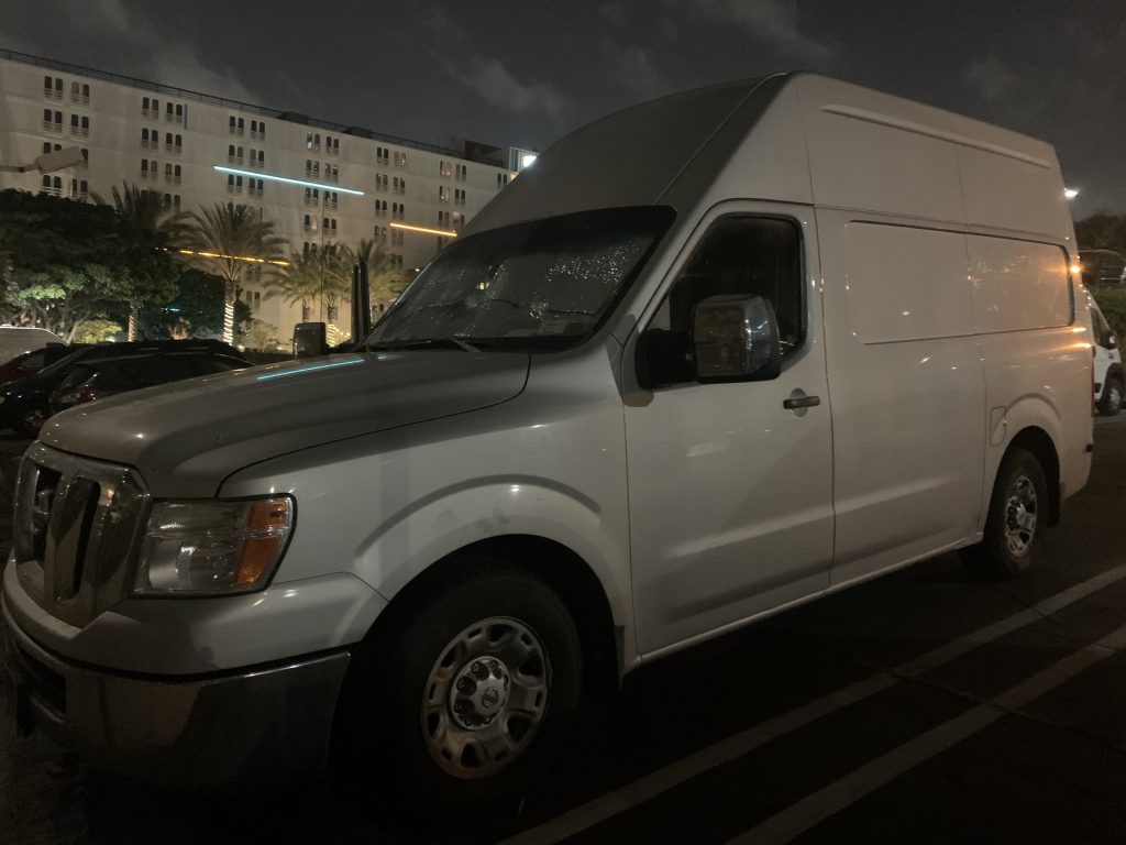 exterior of Nissan NV 2500