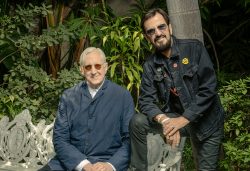 T Bone Burnett and RIngo Starr look up country album single