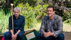 Jason Segel and Harrison Ford in 'Shrinking'