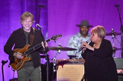 Trey Anastasio, Mavis Staples performs onstage at "Life Is a Carnival: A Musical Celebration of Robbie Robertson" held at the Kia Forum on October 17, 2024 in Los Angeles, California.