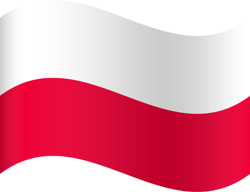 Vector flag of Poland - Waving