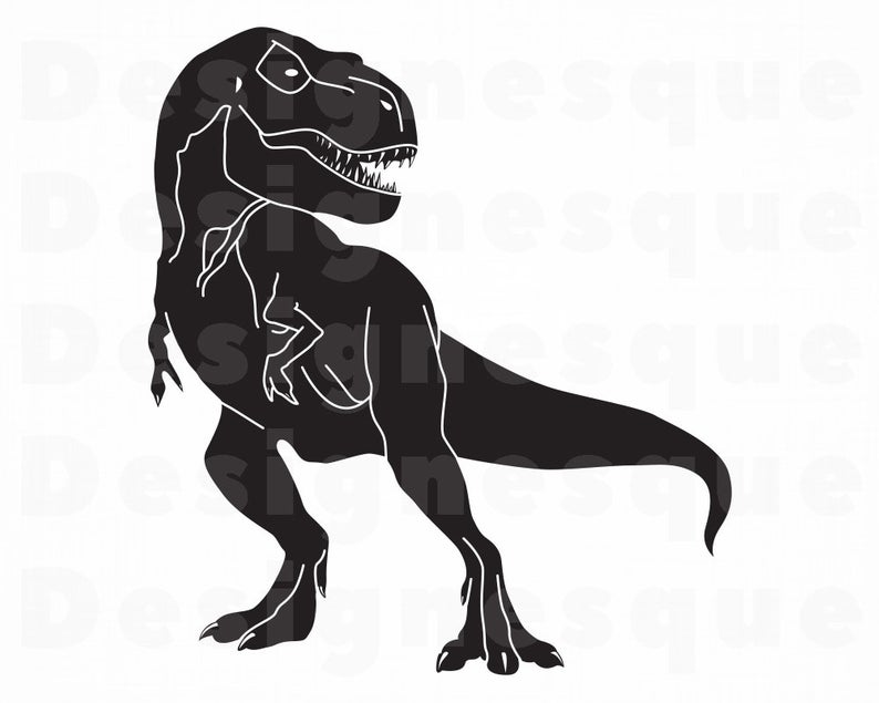 T Rex Outline SVG