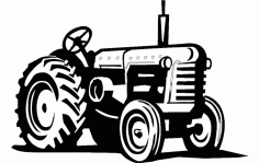 Heavy Tractor Free DXF File