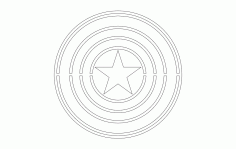 Captain Logo Free DXF File