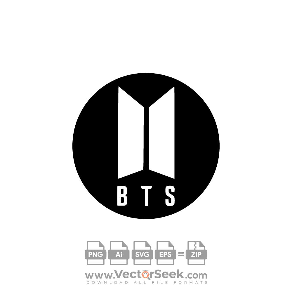 Bts Logo With A Beautiful Wreath Svg Bts Logo Svg Svg - vrogue.co