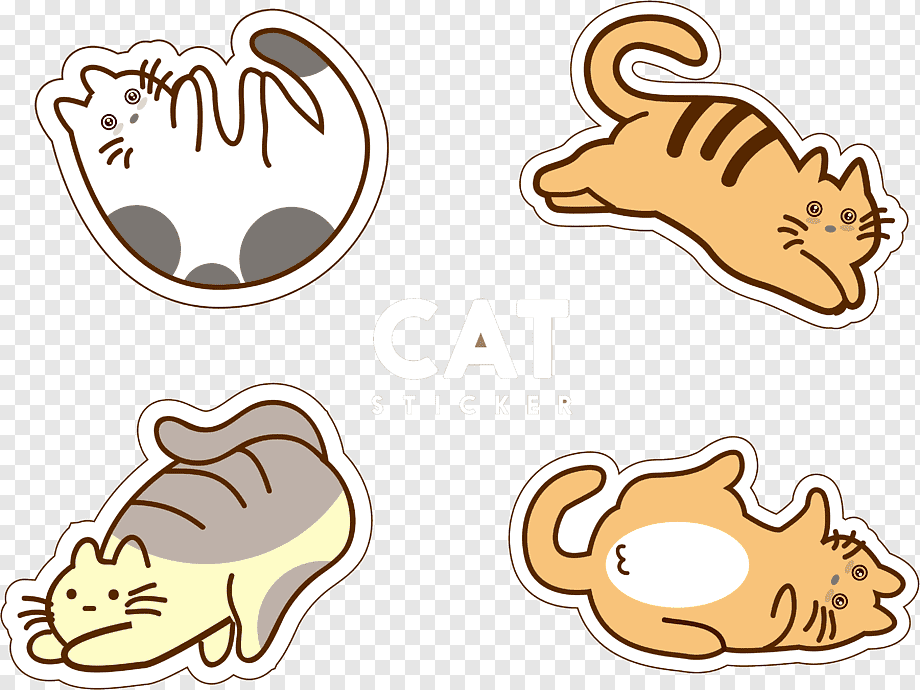 stiker kucing, png