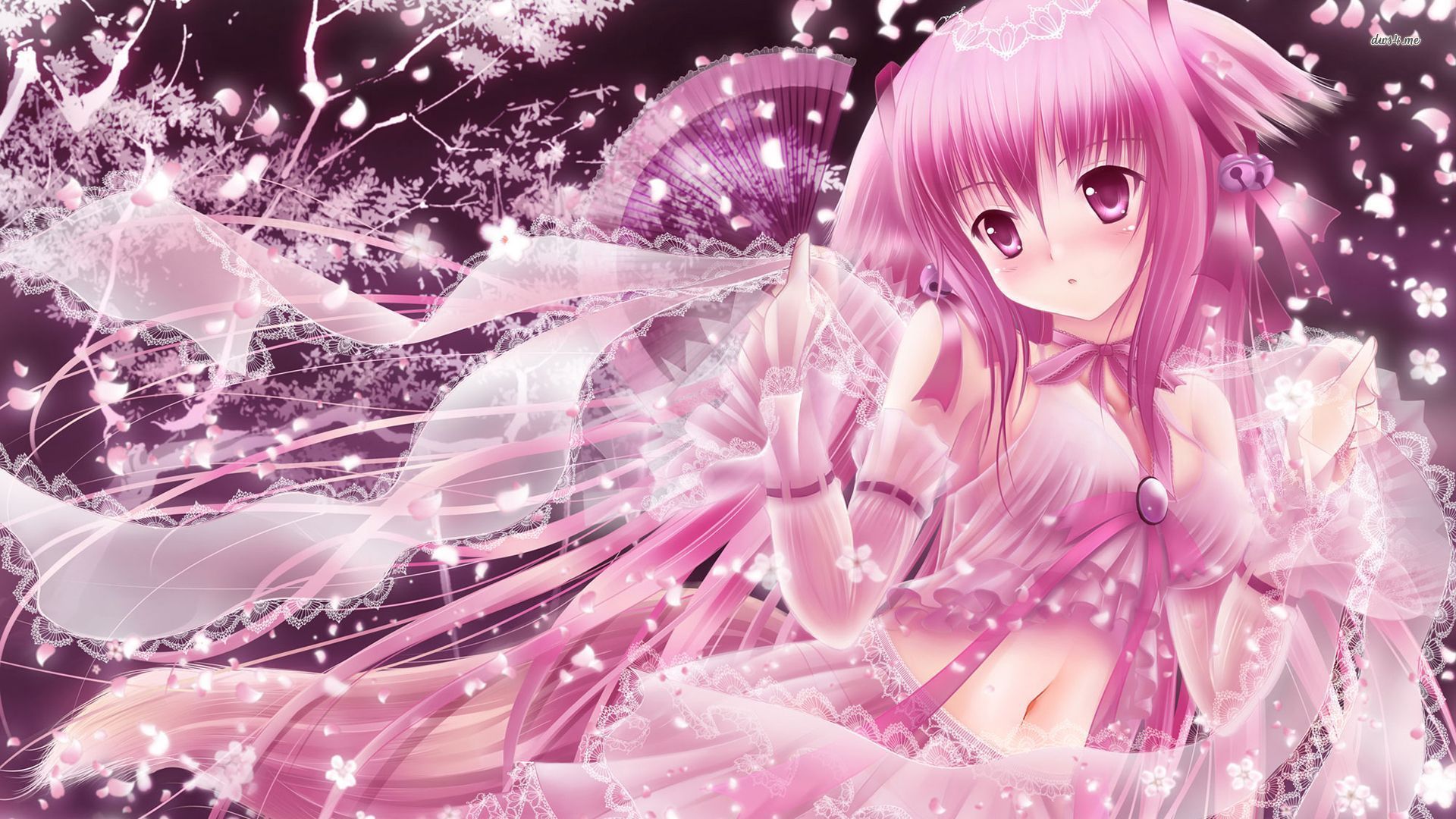 Cute pink anime girl wallpaper by NewbMangaDrawer on DeviantArt