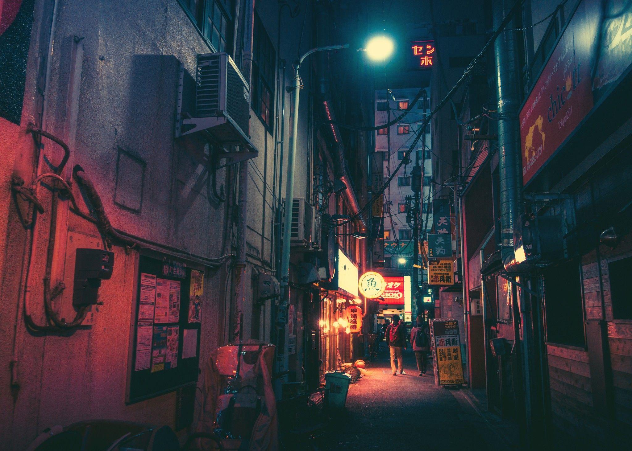 Chất lượng 4k Alleyway background anime đẹp nhất