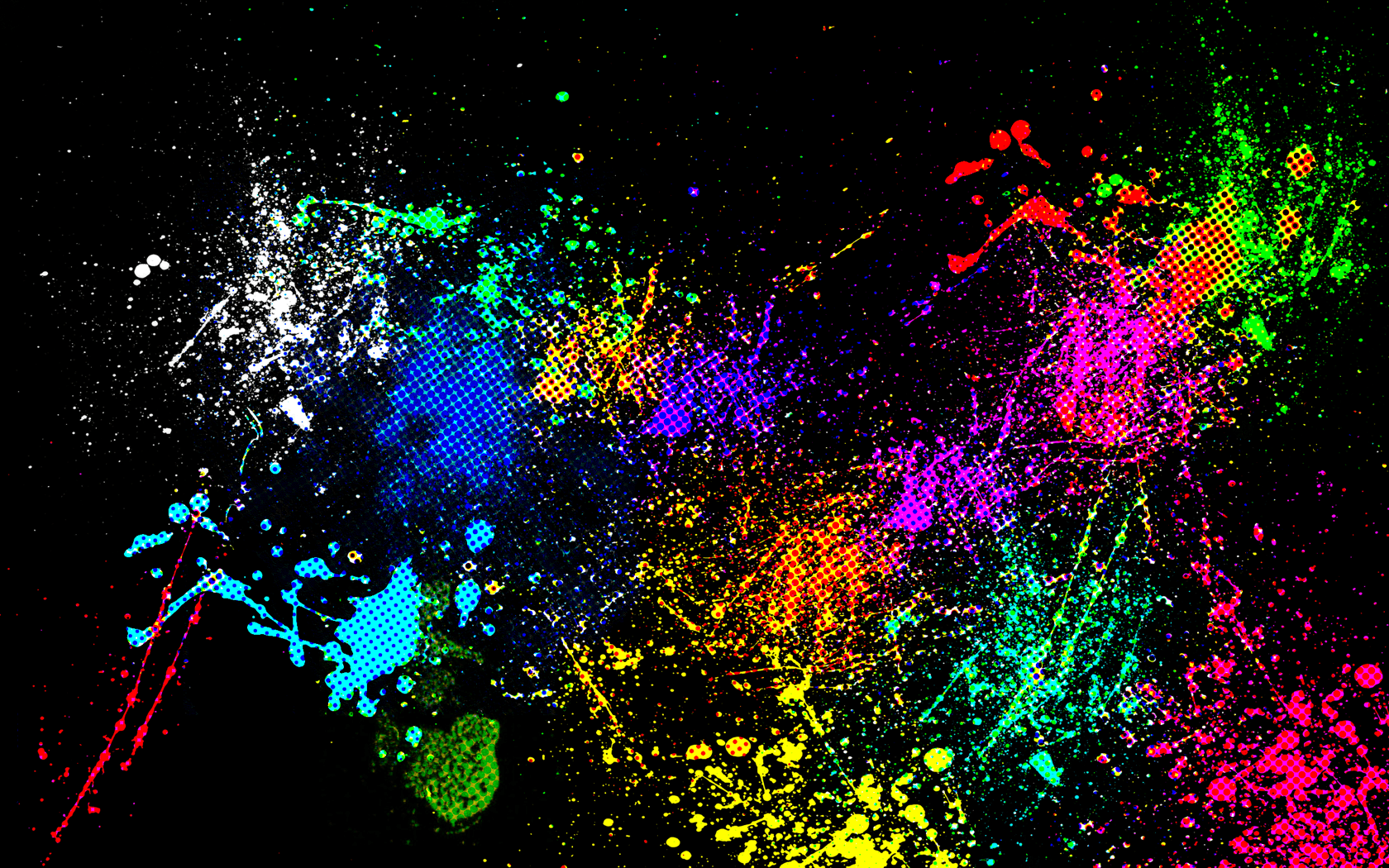 Awesome Neon Splatter Paint Backgrounds