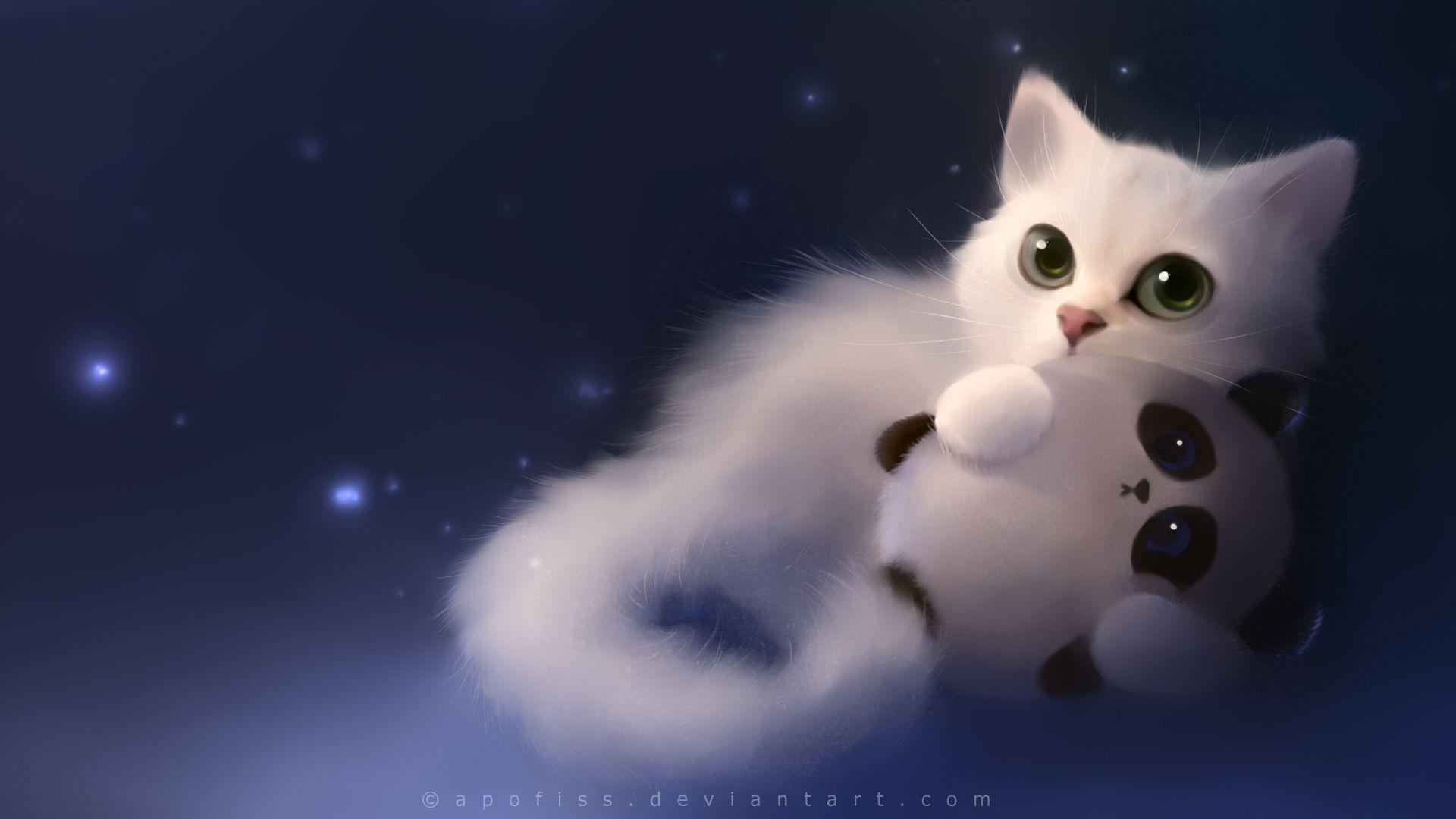 Cute Anime Kitten Wallpaper