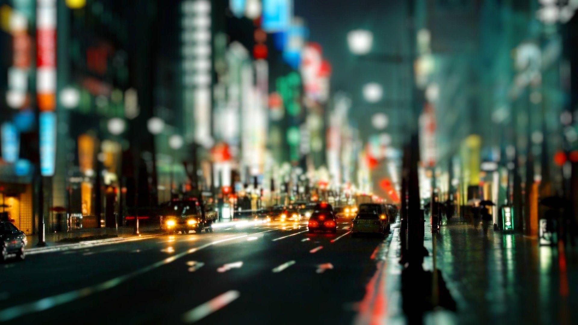 Busy City Streets Background